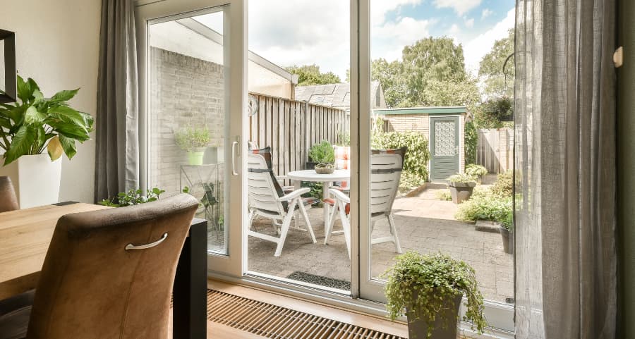Sliding glass door offering easy access to an outdoor living space