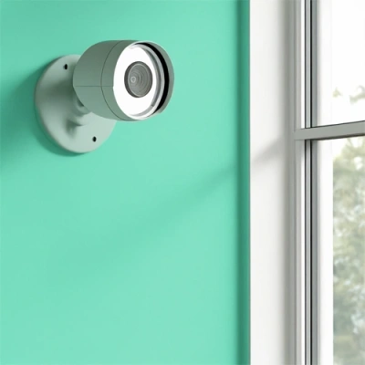 Las Vegas vivint camera facing a window